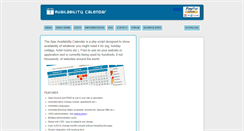 Desktop Screenshot of ajaxavailabilitycalendar.com